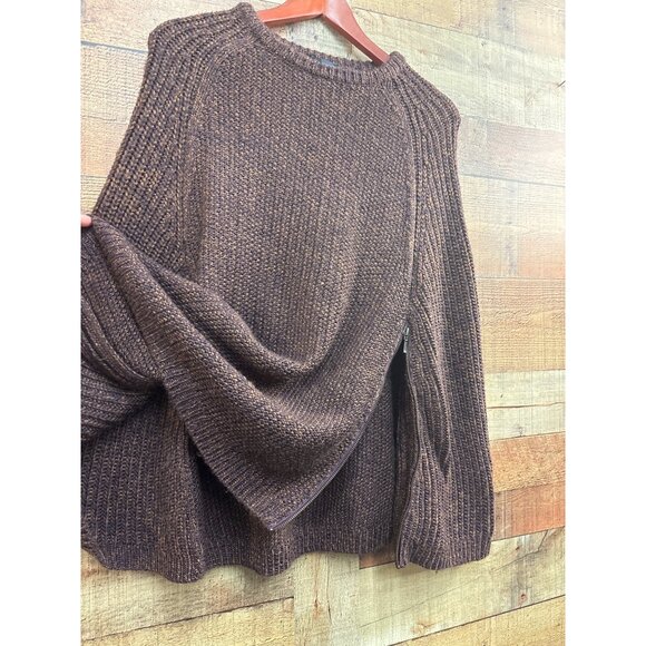 The Limited Womens Knit poncho Brown XS/S - Picture 2 of 5